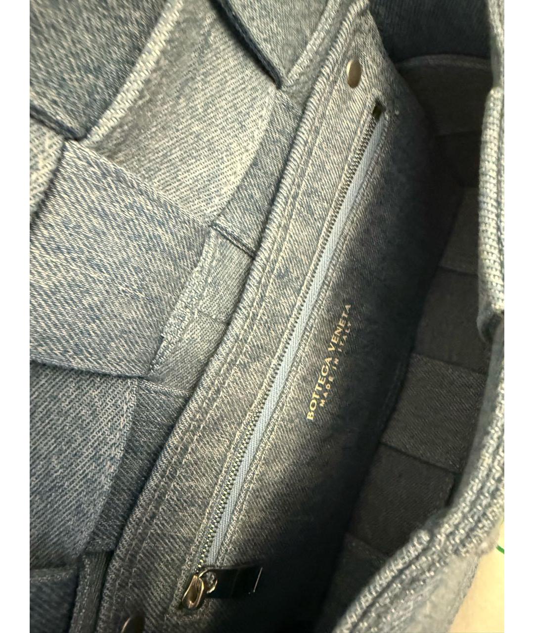 BOTTEGA VENETA Голубая деним сумка через плечо, фото 4