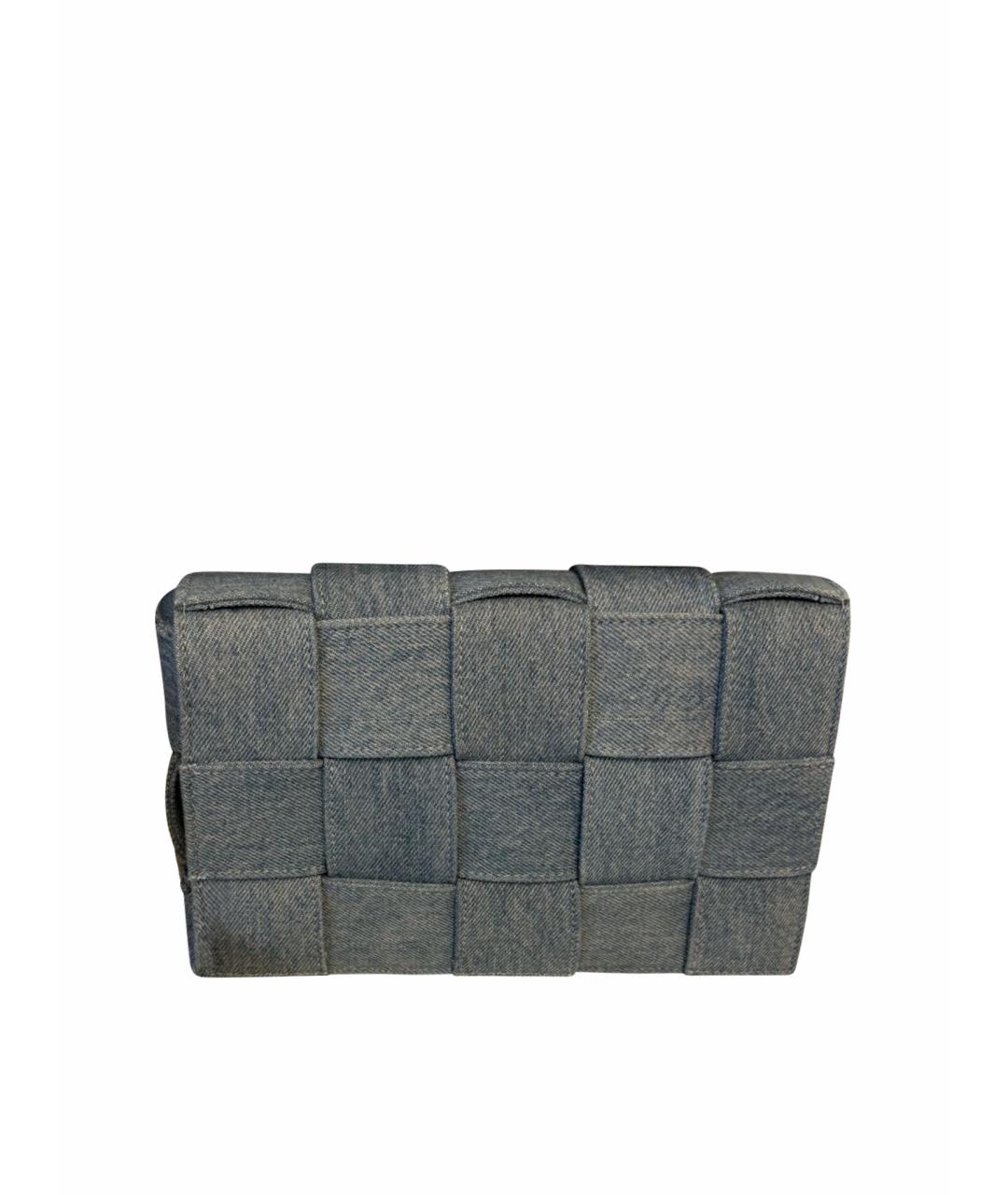 BOTTEGA VENETA Голубая деним сумка через плечо, фото 1