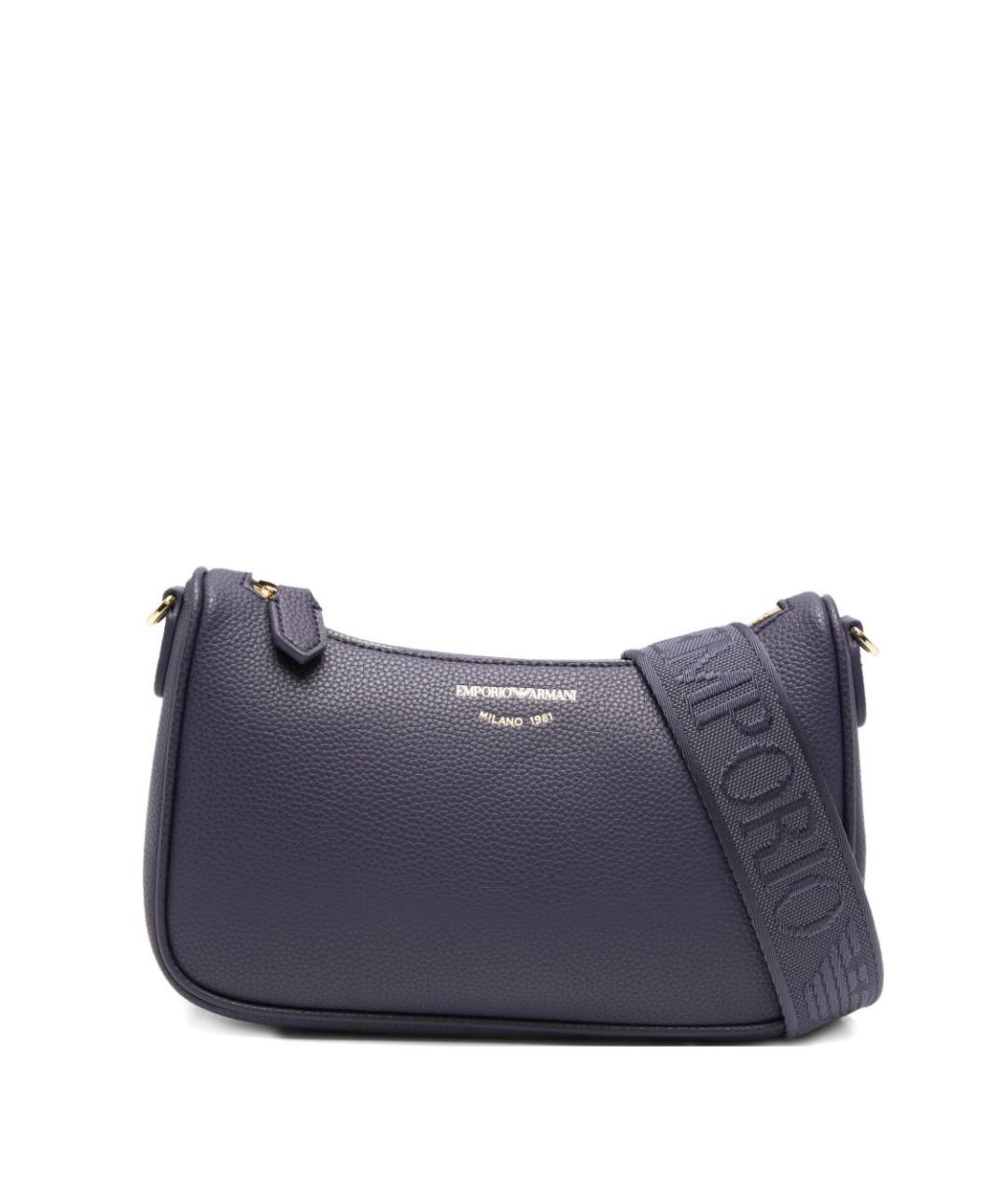 EMPORIO ARMANI Синяя сумка через плечо из искусственной кожи, фото 1