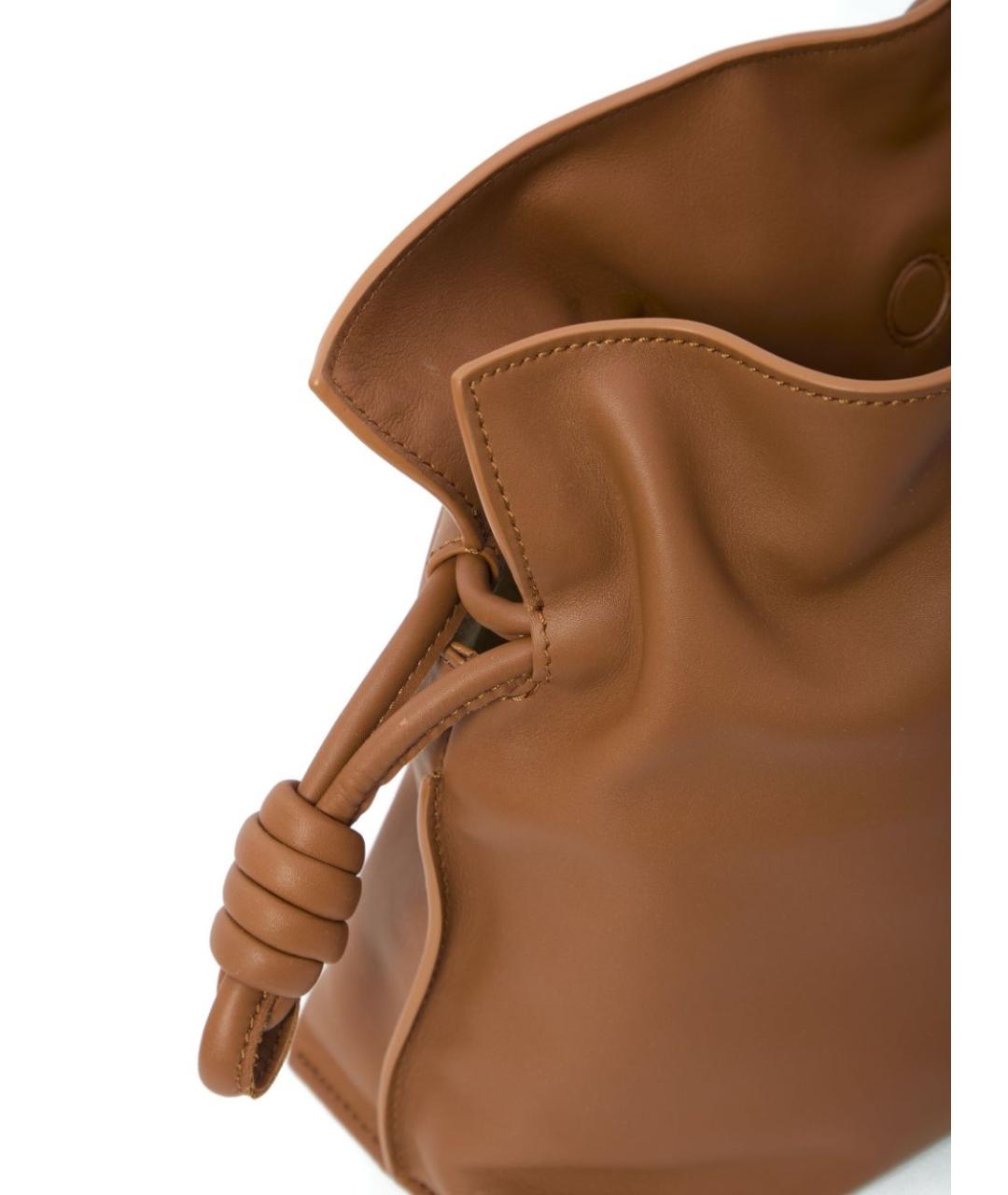 LOEWE Коричневая кожаная сумка через плечо, фото 2