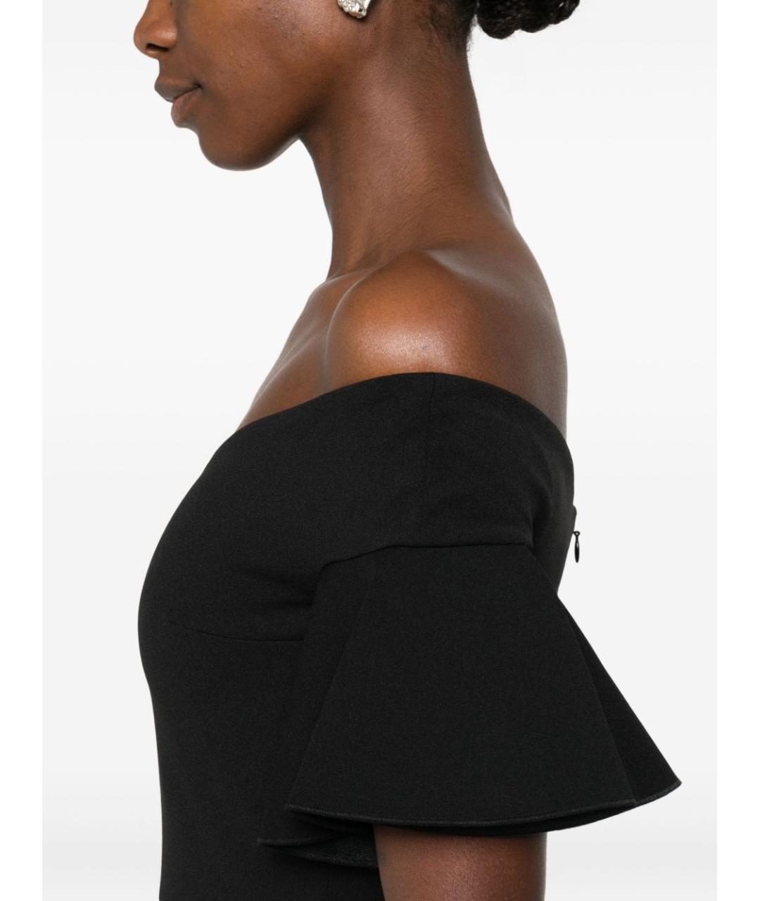 SOLACE LONDON Черное полиэстеровое вечернее платье, фото 3