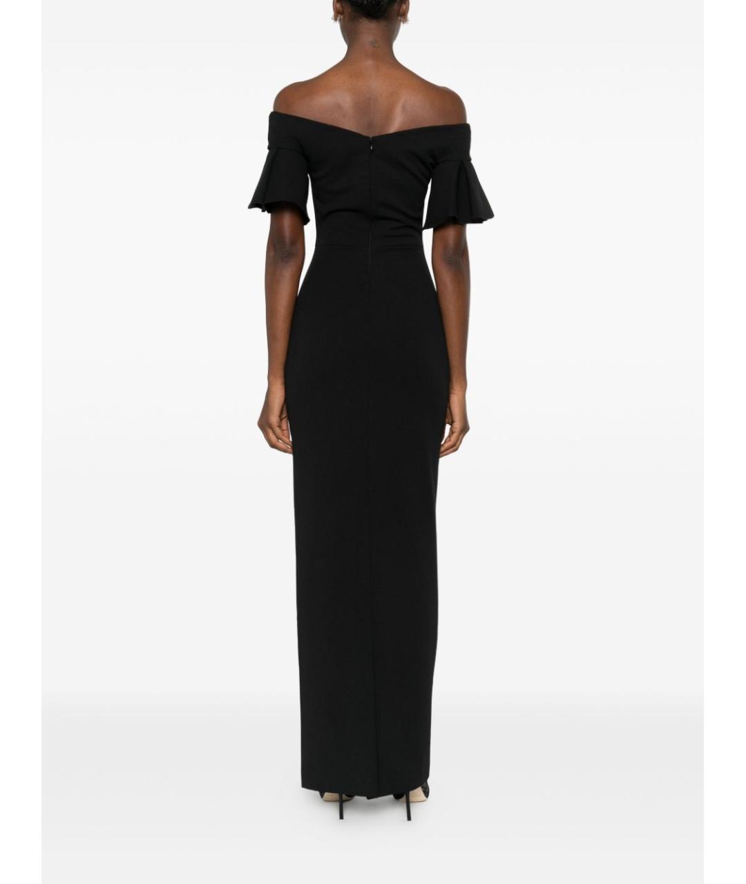 SOLACE LONDON Черное полиэстеровое вечернее платье, фото 2