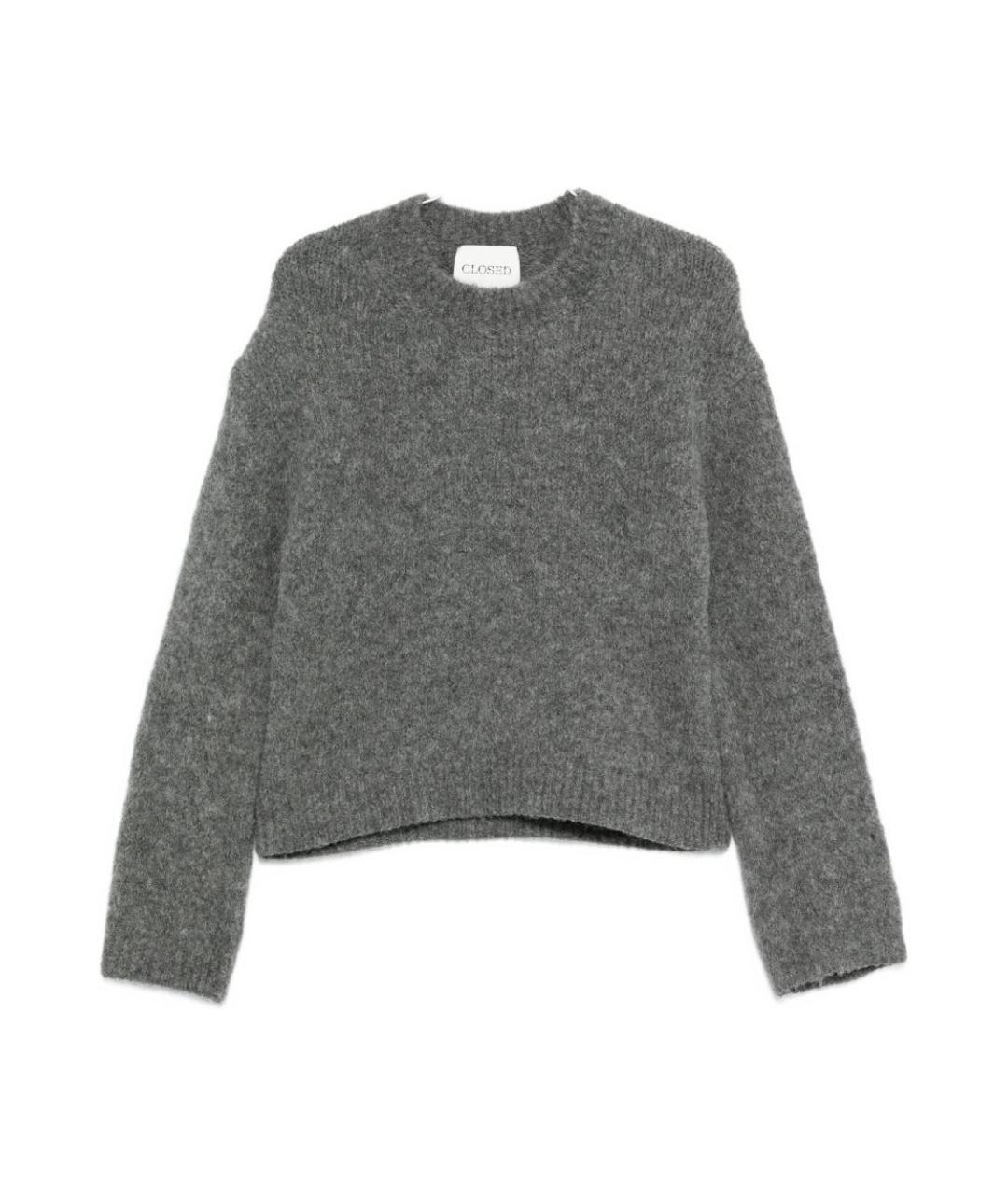 CLOSED Серый шерстяной джемпер / свитер, фото 1