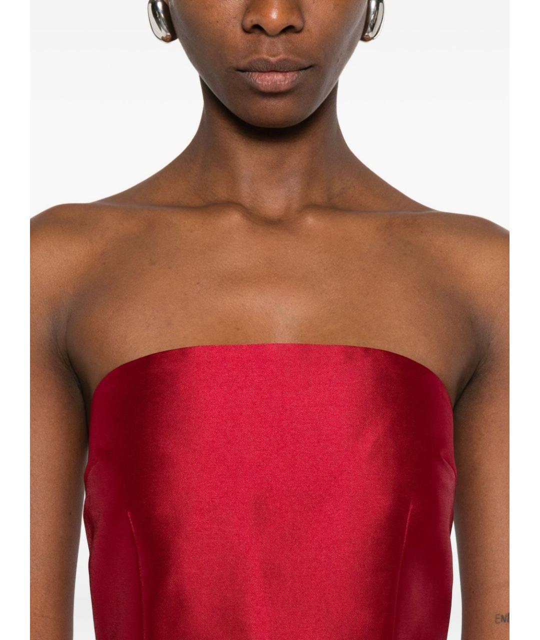 SOLACE LONDON Красное полиэстеровое вечернее платье, фото 2