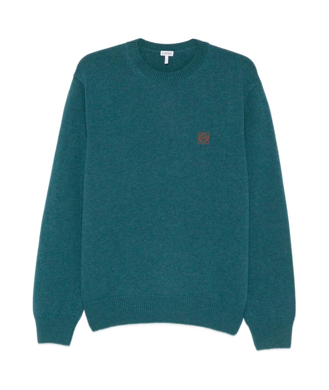 LOEWE Зеленый шерстяной джемпер / свитер, фото 1