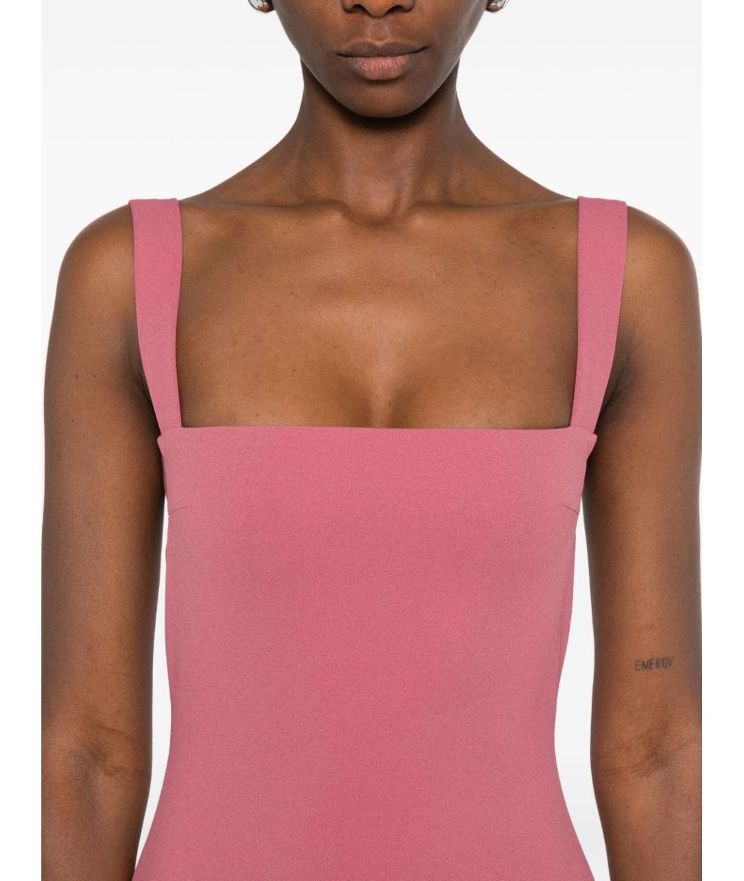 SOLACE LONDON Розовое полиэстеровое коктейльное платье, фото 5