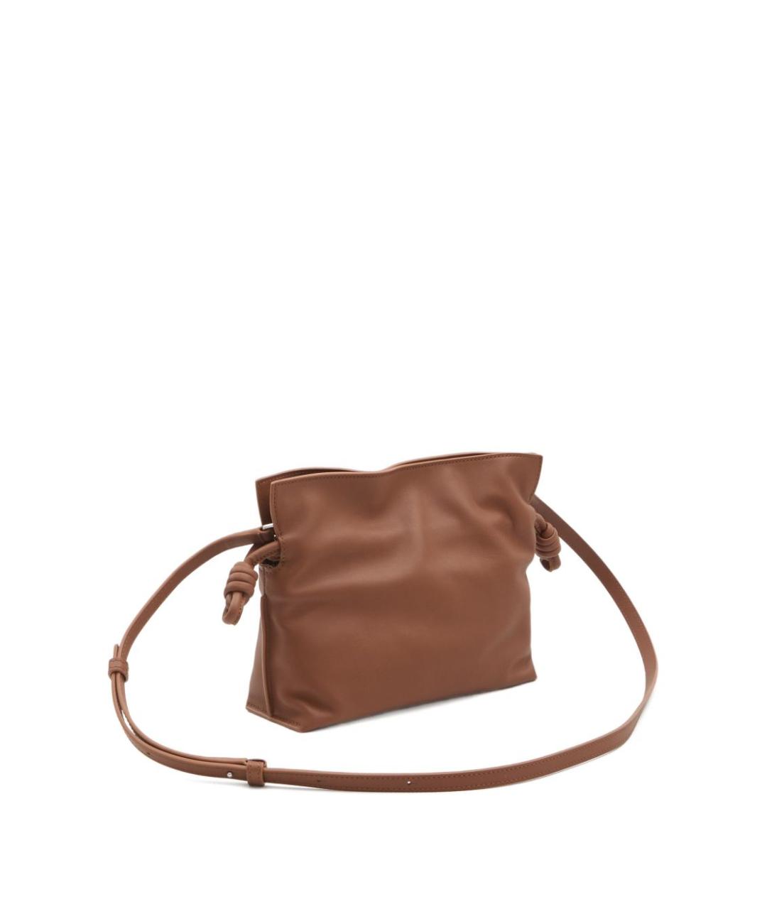 LOEWE Коричневая кожаная сумка через плечо, фото 4