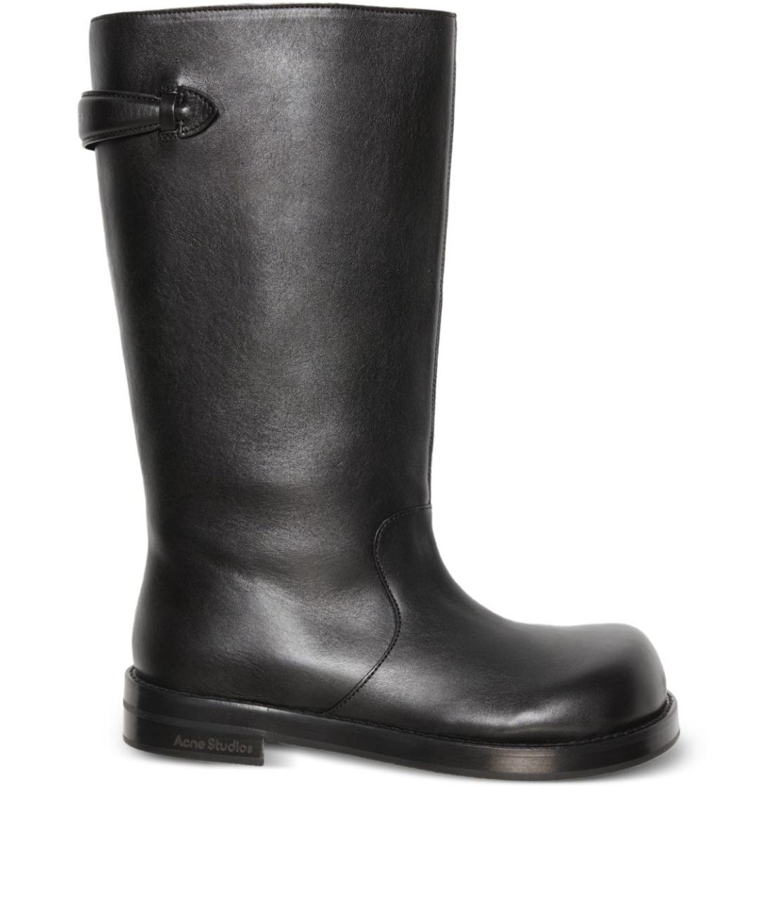 ACNE STUDIOS Черные кожаные ботинки, фото 1