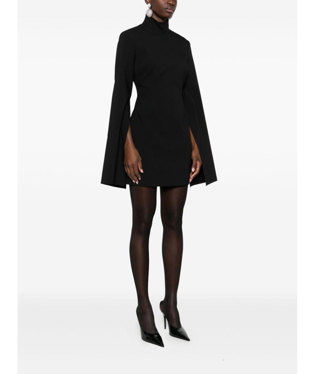 SOLACE LONDON Черное полиэстеровое коктейльное платье, фото 2