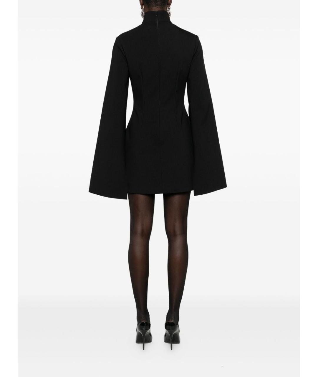 SOLACE LONDON Черное полиэстеровое коктейльное платье, фото 3