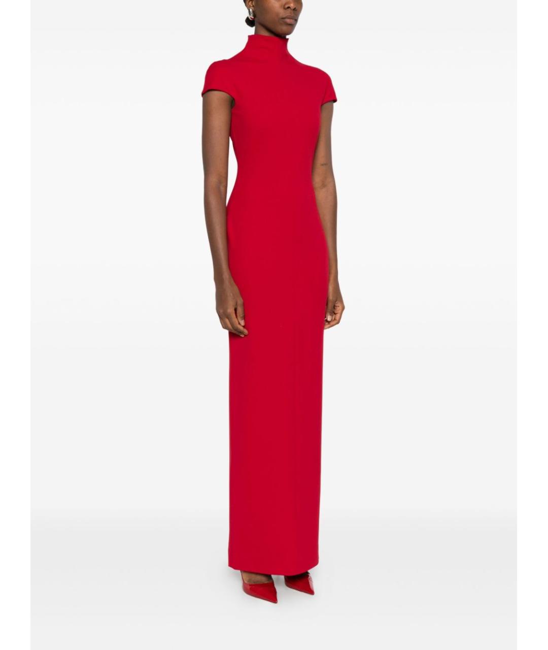 SOLACE LONDON Красное полиэстеровое вечернее платье, фото 3
