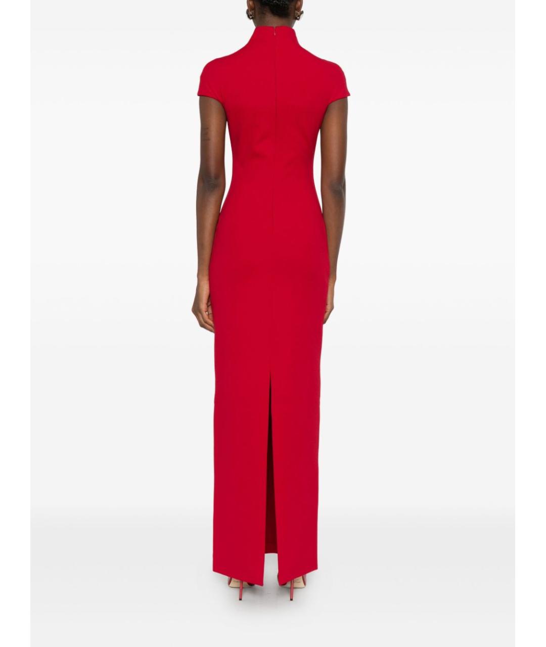 SOLACE LONDON Красное полиэстеровое вечернее платье, фото 4