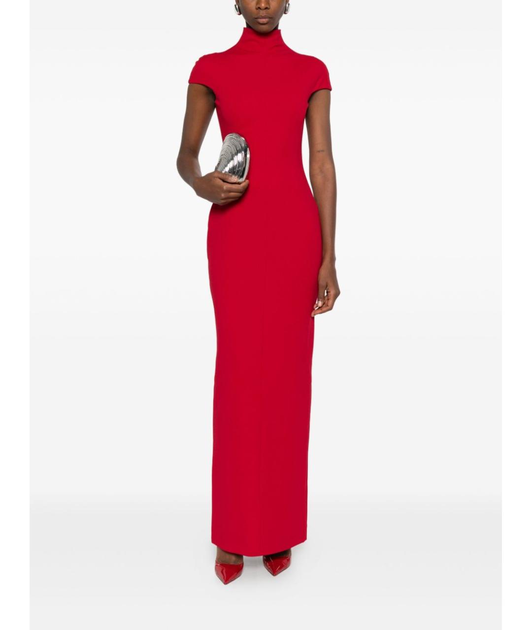 SOLACE LONDON Красное полиэстеровое вечернее платье, фото 2