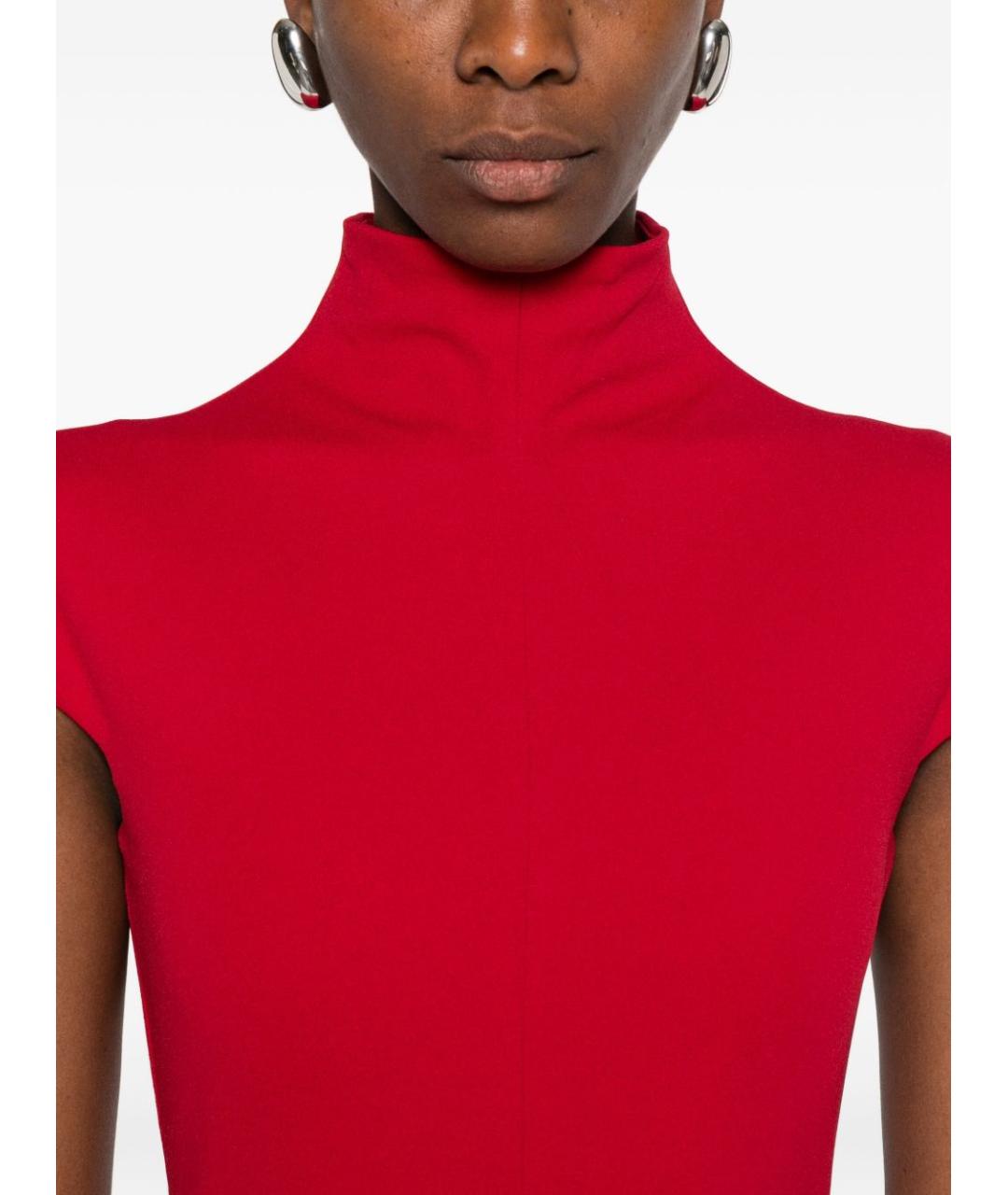 SOLACE LONDON Красное полиэстеровое вечернее платье, фото 5