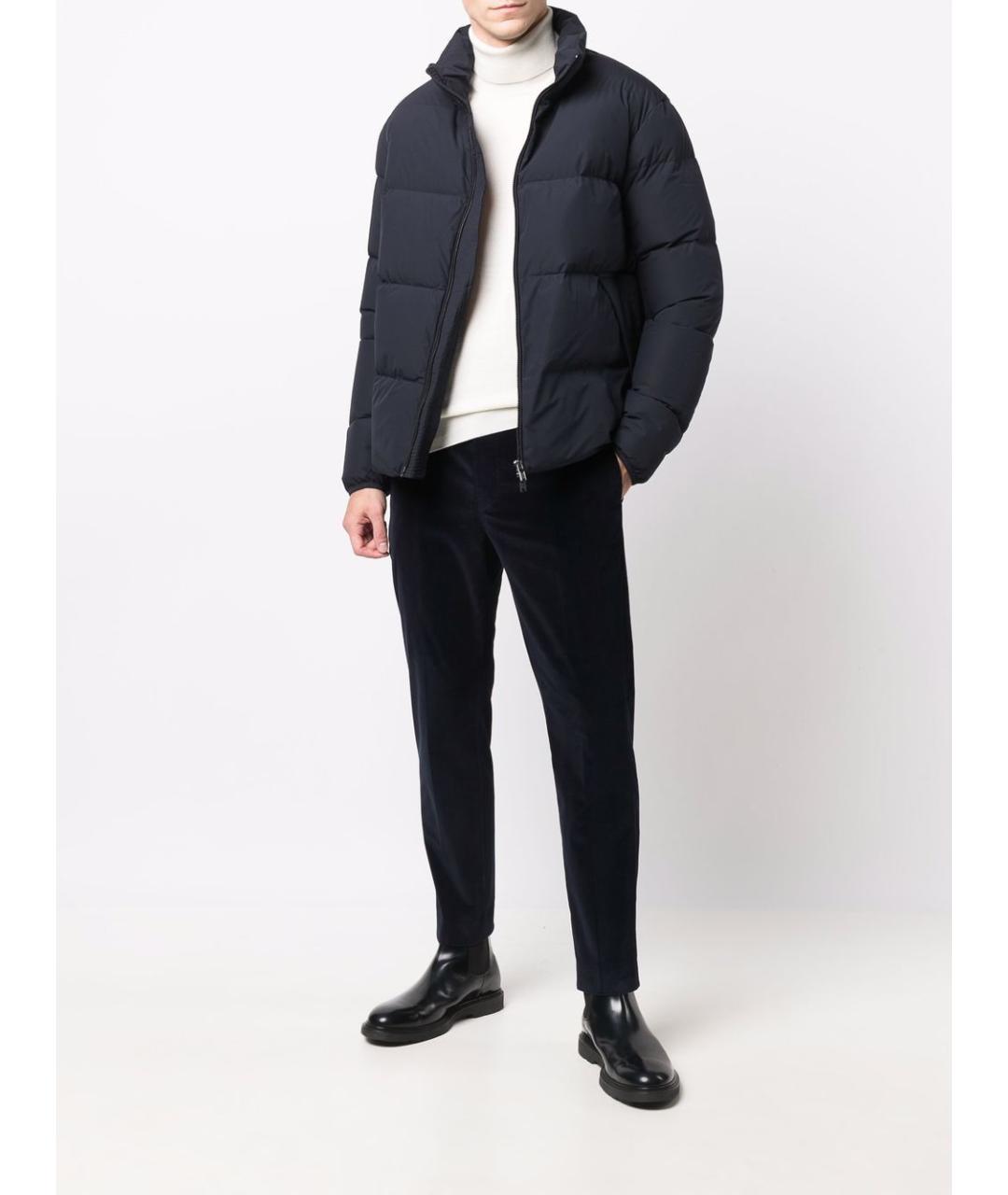 EMPORIO ARMANI Синяя полиамидовая куртка, фото 3