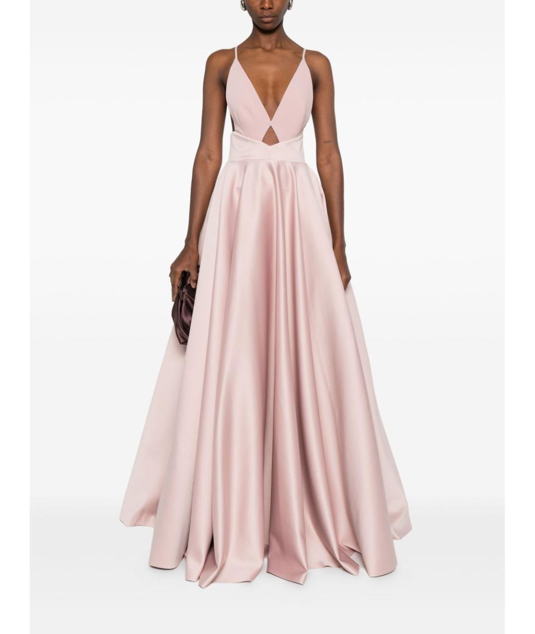 SOLACE LONDON Розовое полиэстеровое вечернее платье, фото 3