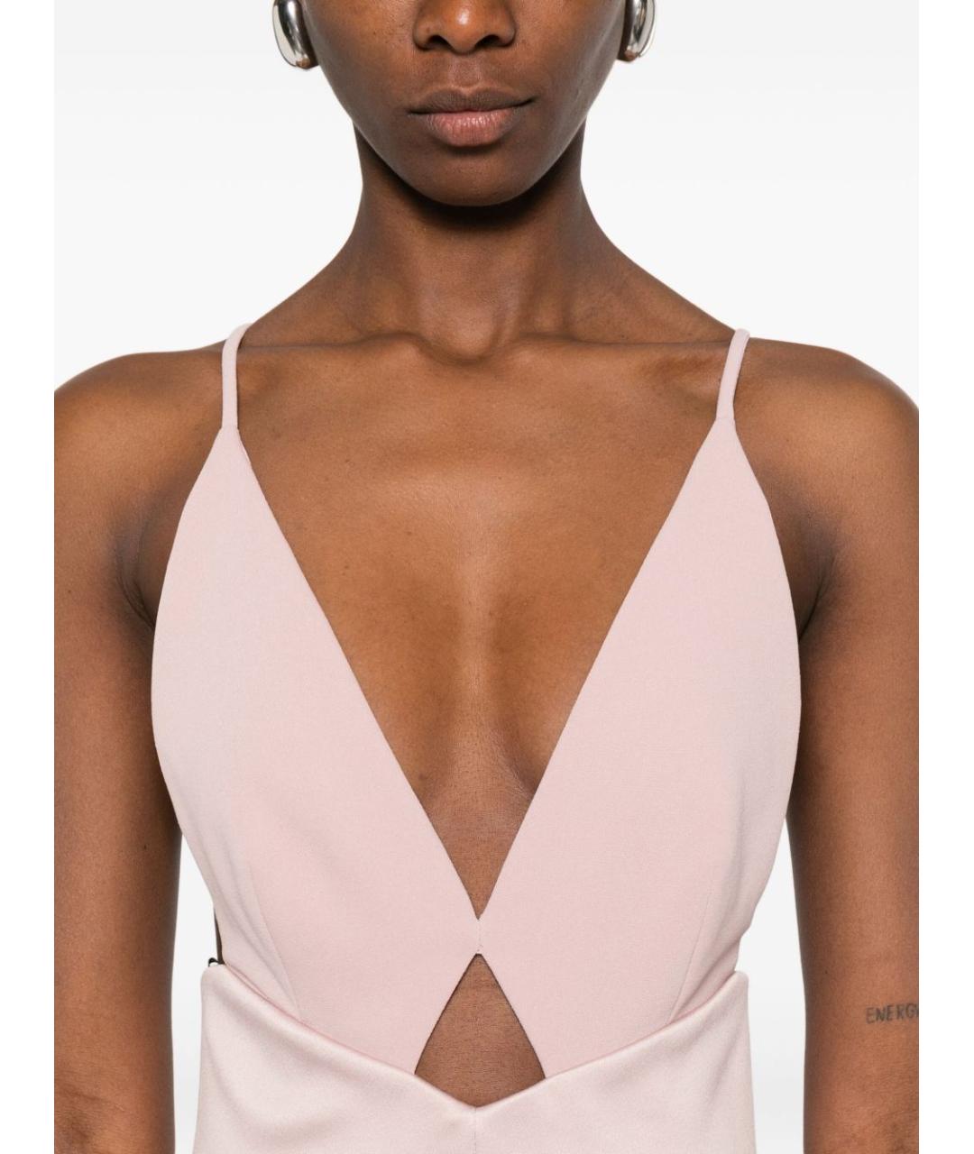 SOLACE LONDON Розовое полиэстеровое вечернее платье, фото 5