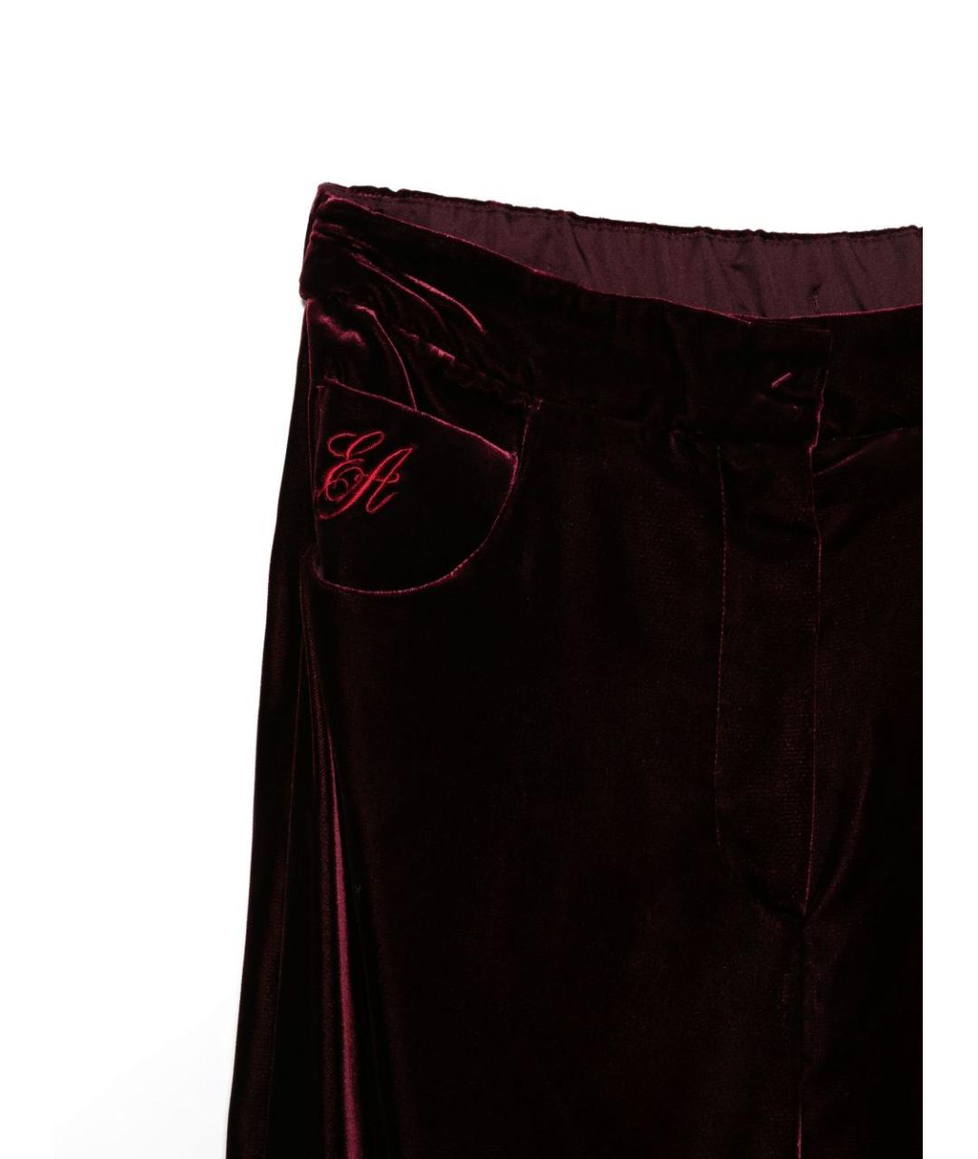 EMPORIO ARMANI Черные вискозные прямые брюки, фото 3