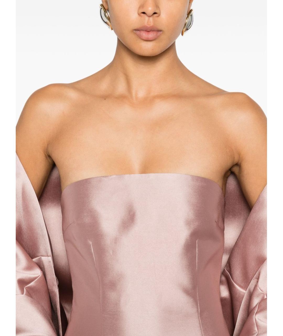 SOLACE LONDON Розовое полиэстеровое вечернее платье, фото 5