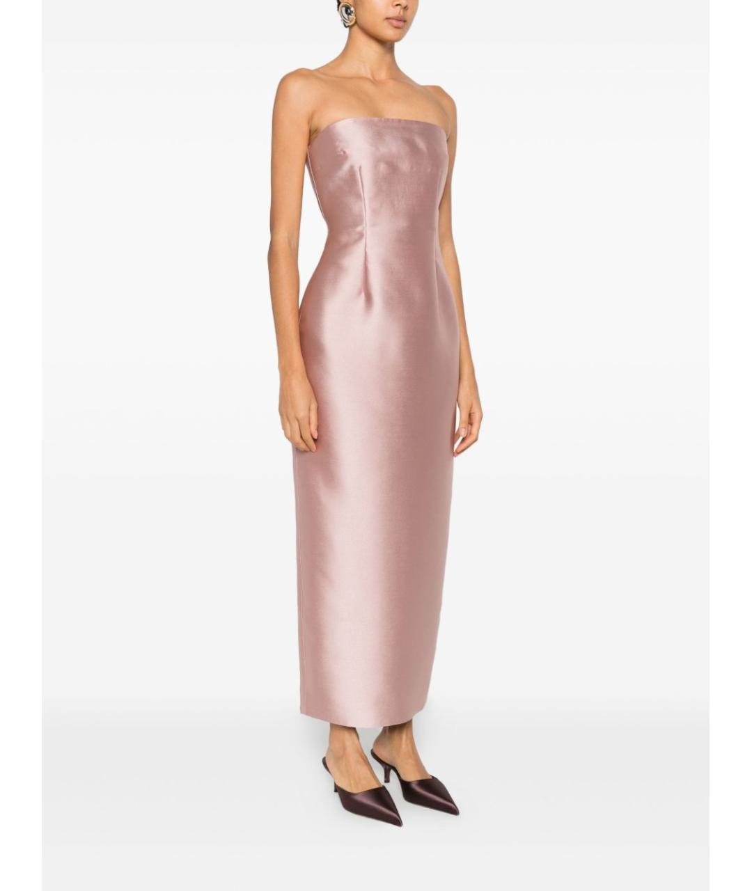 SOLACE LONDON Розовое полиэстеровое вечернее платье, фото 2