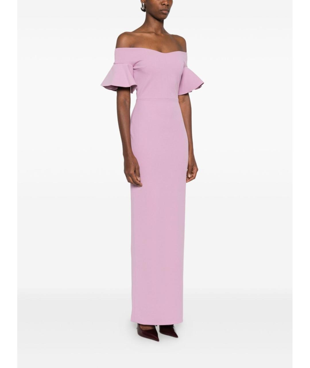 SOLACE LONDON Розовое полиэстеровое вечернее платье, фото 2