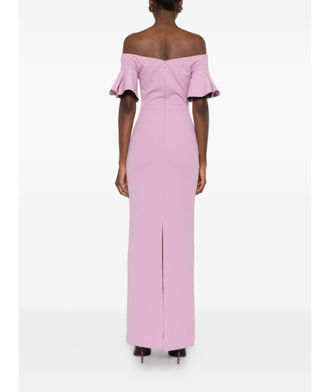 SOLACE LONDON Розовое полиэстеровое вечернее платье, фото 4