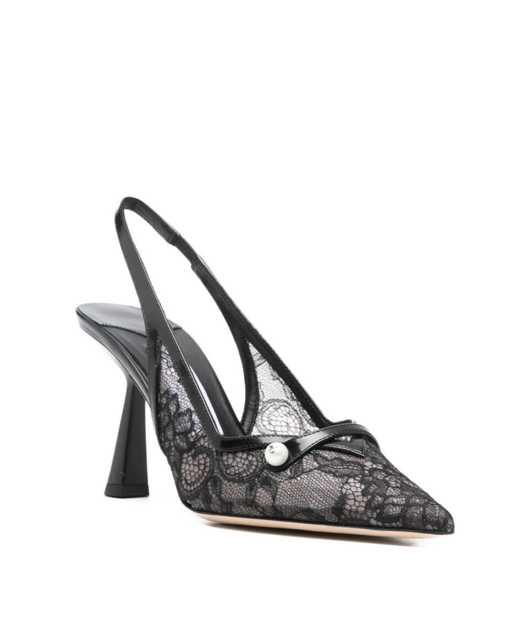 JIMMY CHOO Черные текстильные туфли, фото 3