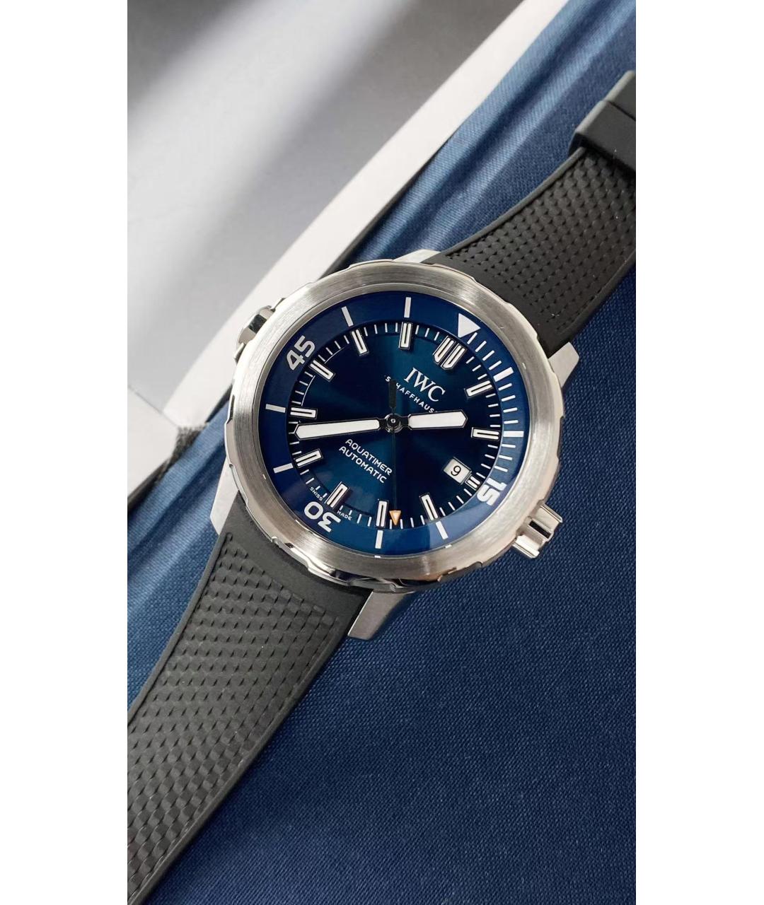 IWC Schaffhausen Синие часы, фото 2