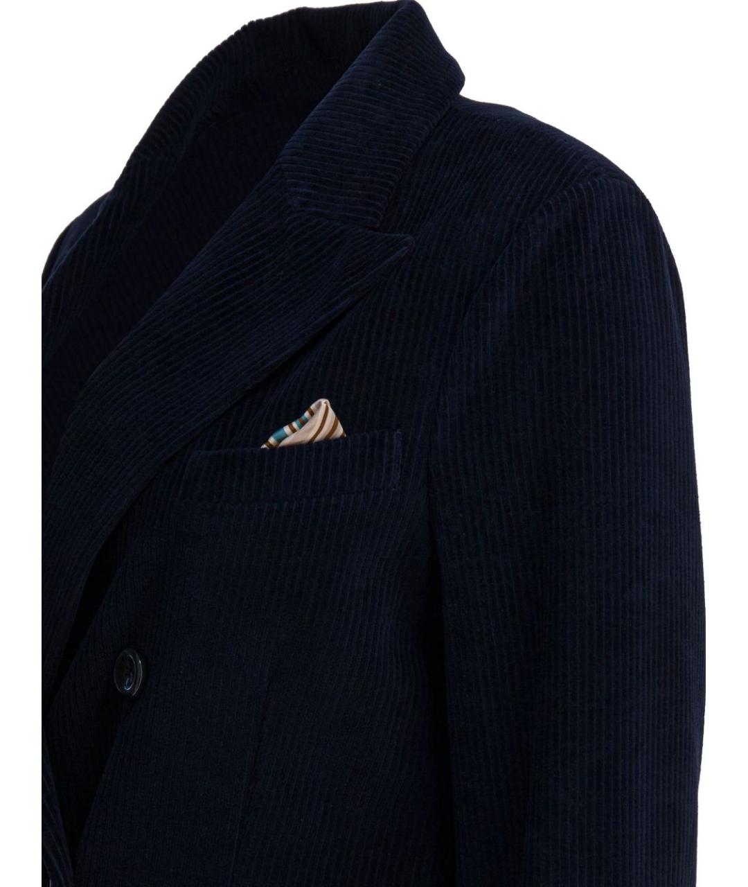 CIRCOLO 1901 Синий хлопковый жакет/пиджак, фото 2