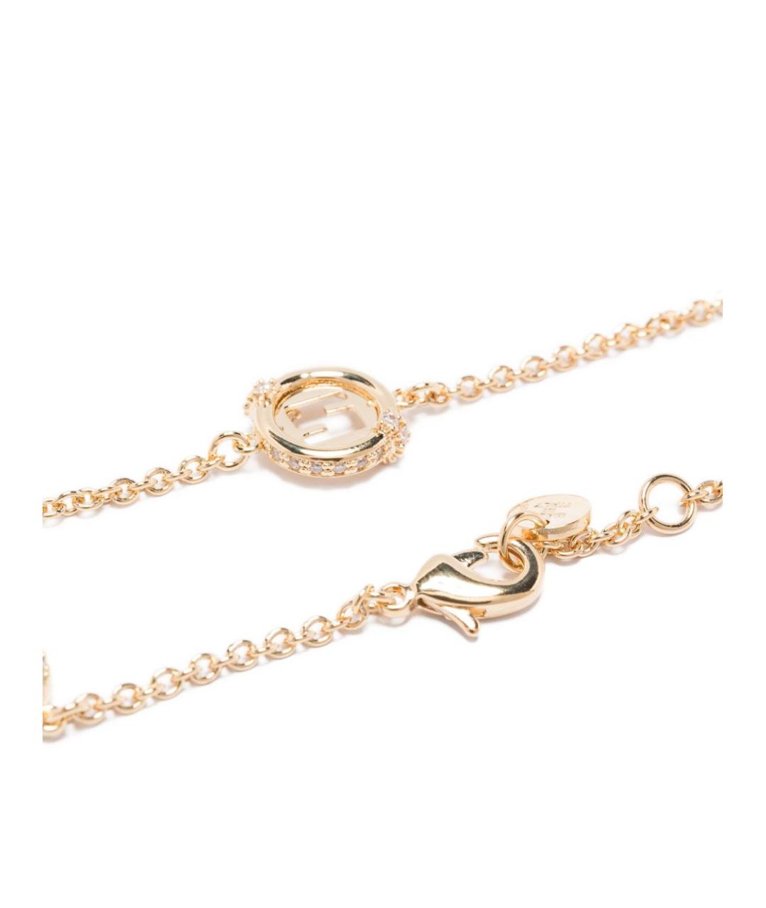 FENDI Золотой латунный браслет, фото 3