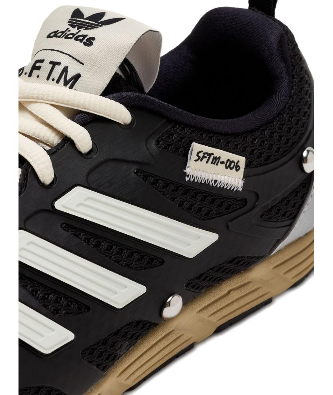 ADIDAS Черные текстильные низкие кроссовки / кеды, фото 3