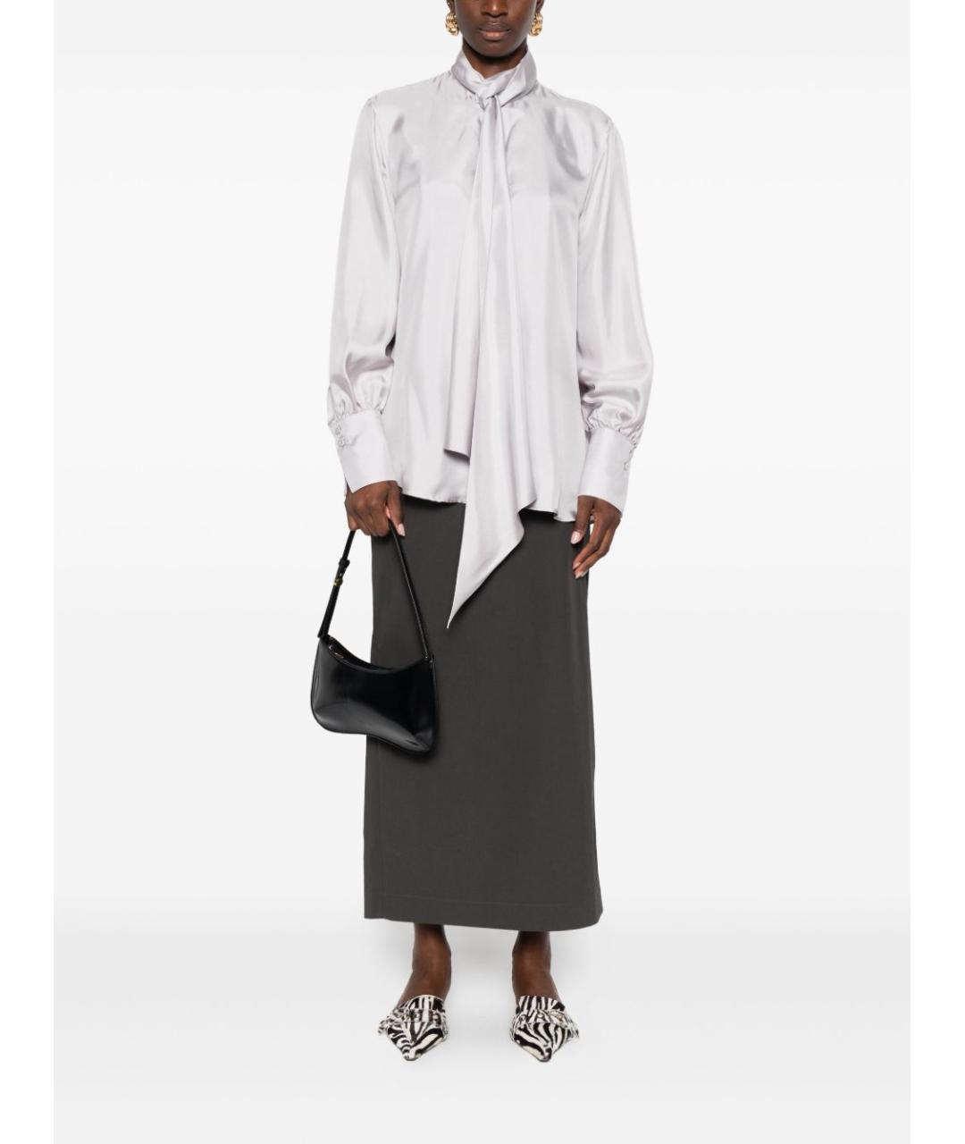 ARCHIVIO 67 Серая шелковая рубашка, фото 3