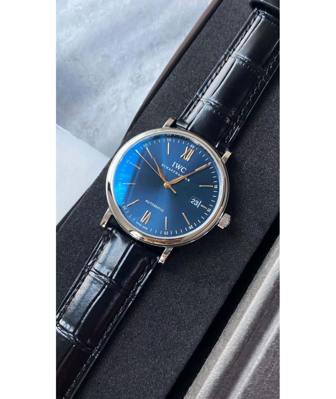 IWC Schaffhausen Синие часы, фото 2