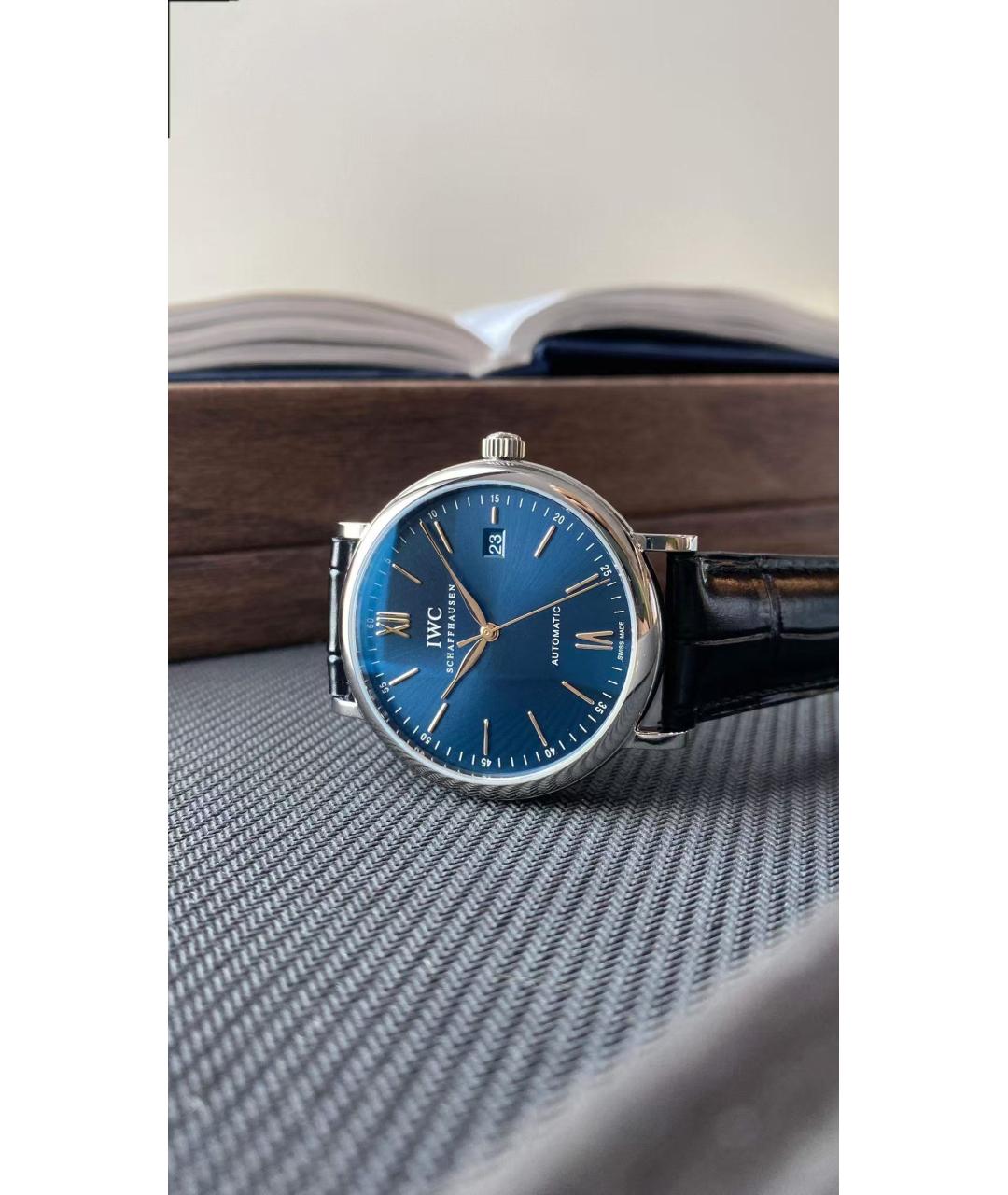 IWC Schaffhausen Синие часы, фото 5