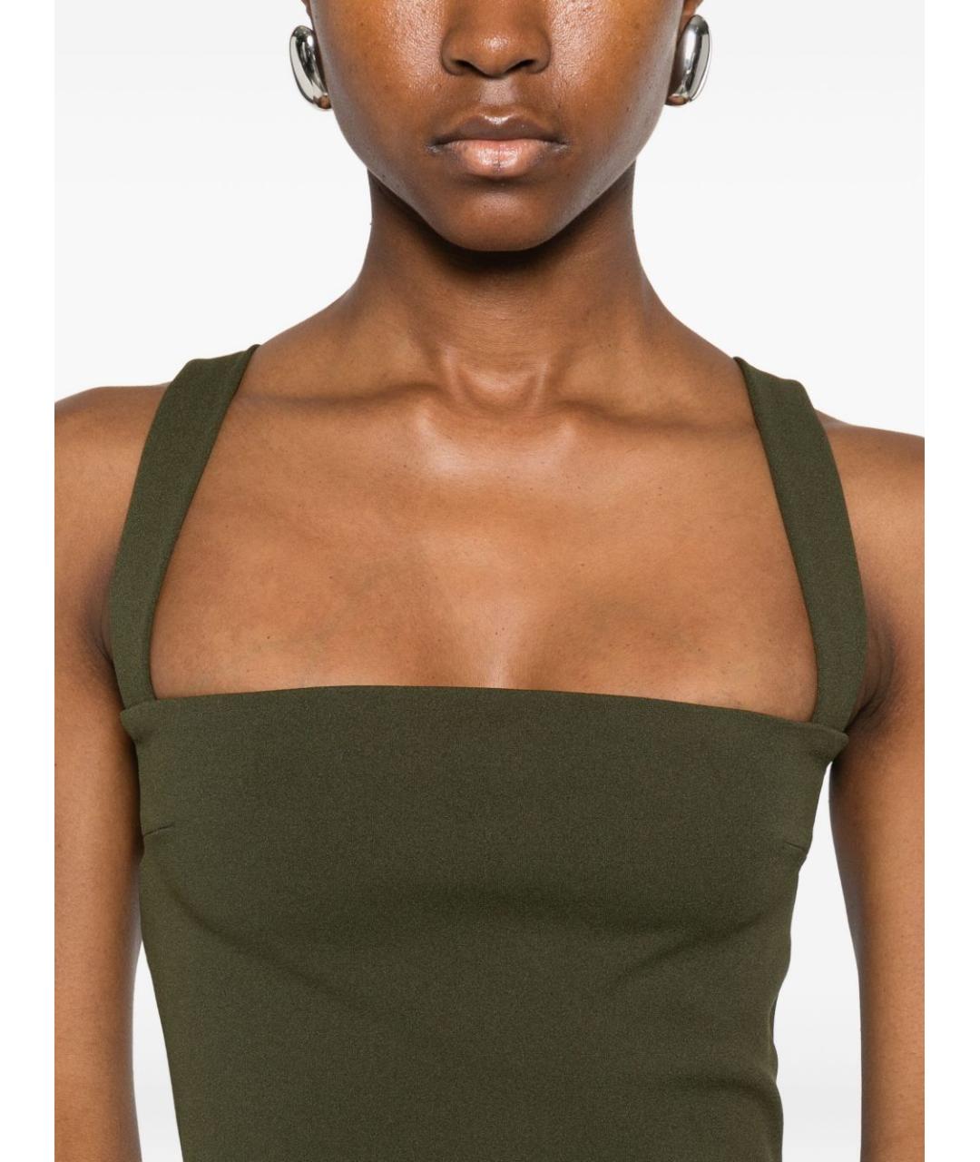 SOLACE LONDON Зеленые полиэстеровое вечернее платье, фото 3