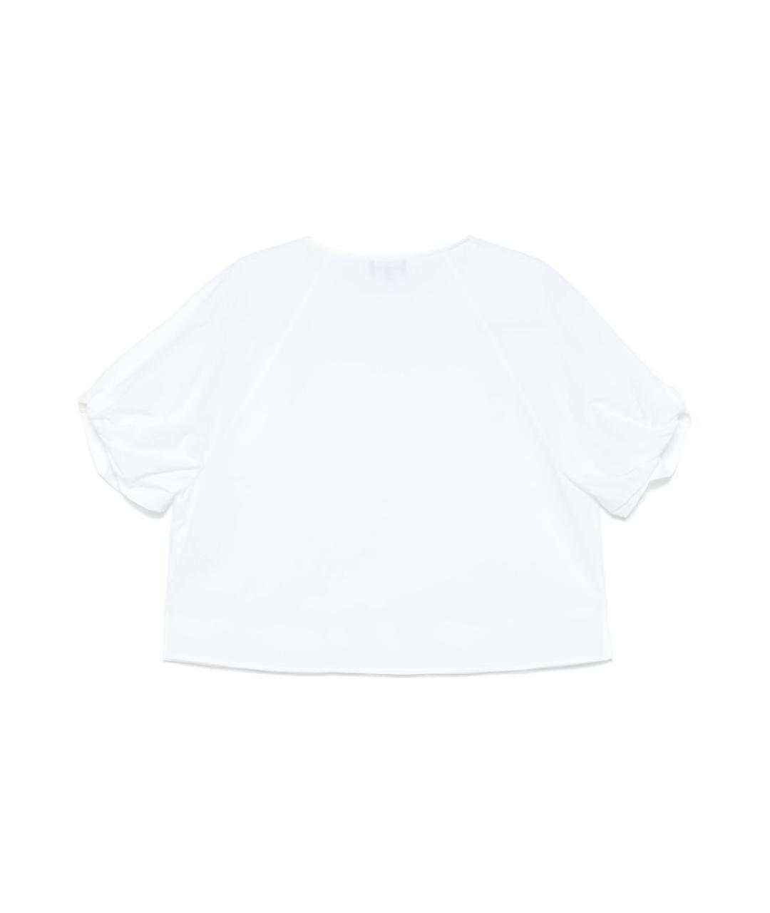 EMPORIO ARMANI Белая хлопковая блузы, фото 2