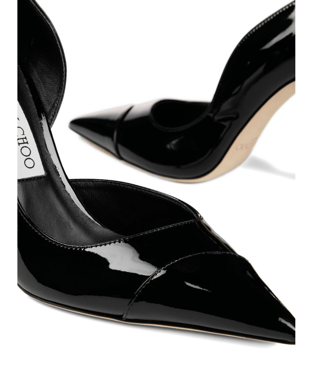 JIMMY CHOO Черные кожаные туфли, фото 2