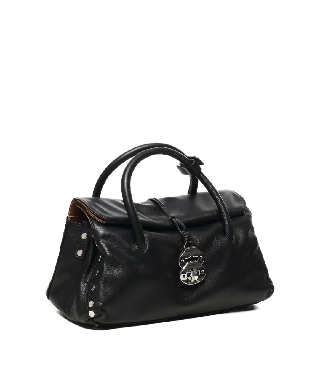 ZANELLATO Черная кожаная сумка тоут, фото 3