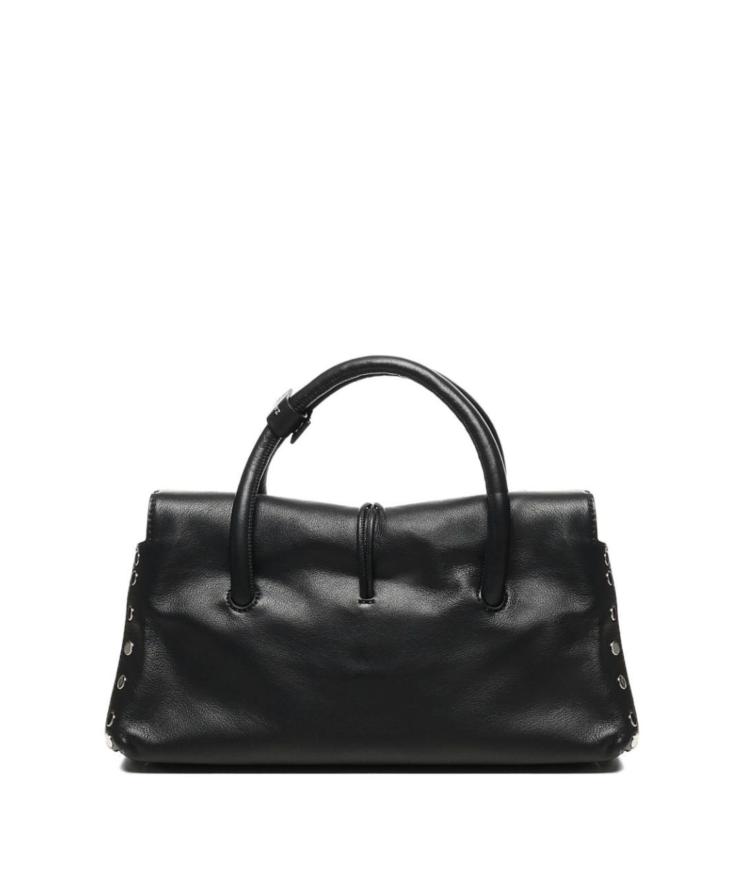 ZANELLATO Черная кожаная сумка тоут, фото 2