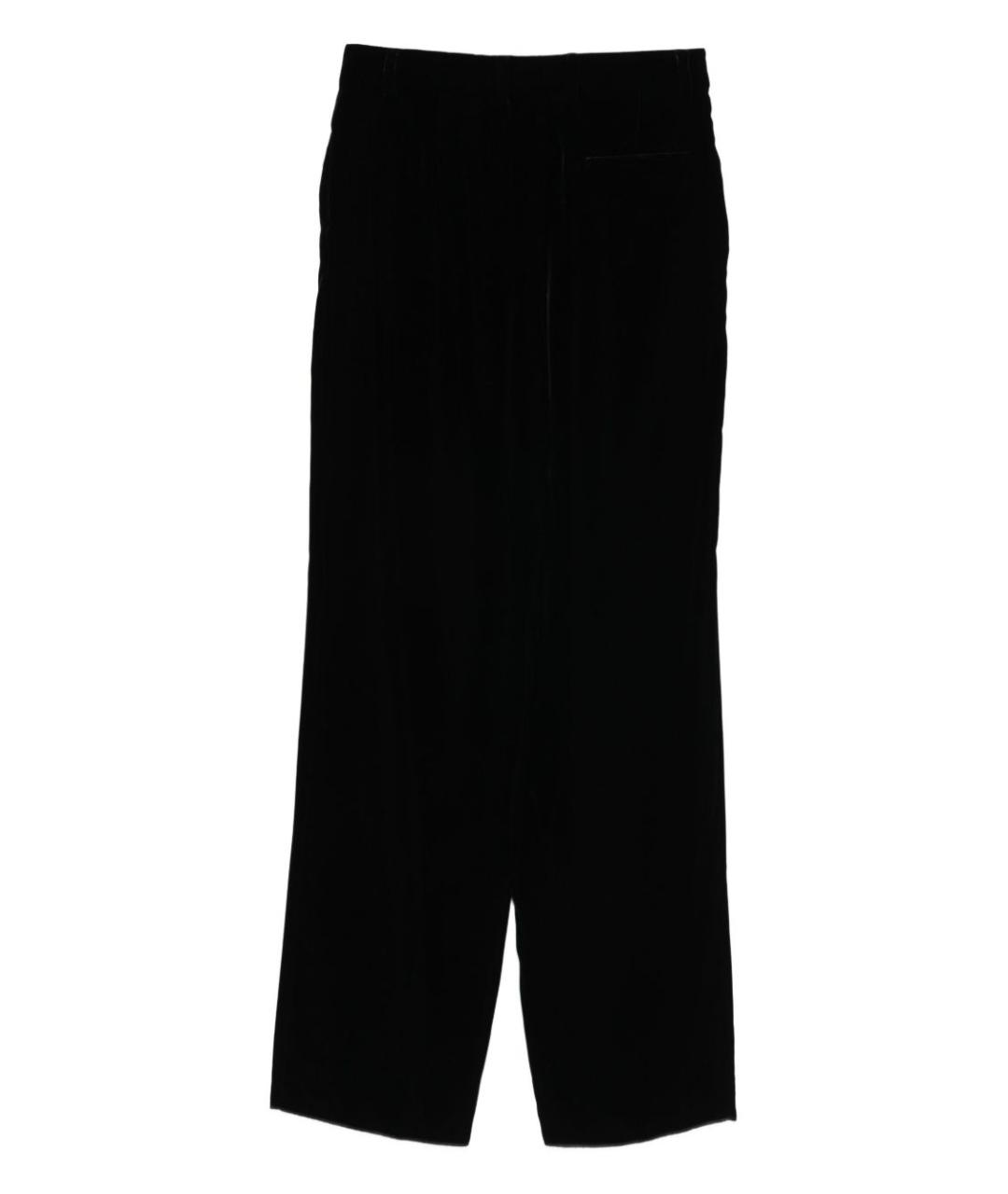 EMPORIO ARMANI Черные вискозные прямые брюки, фото 2