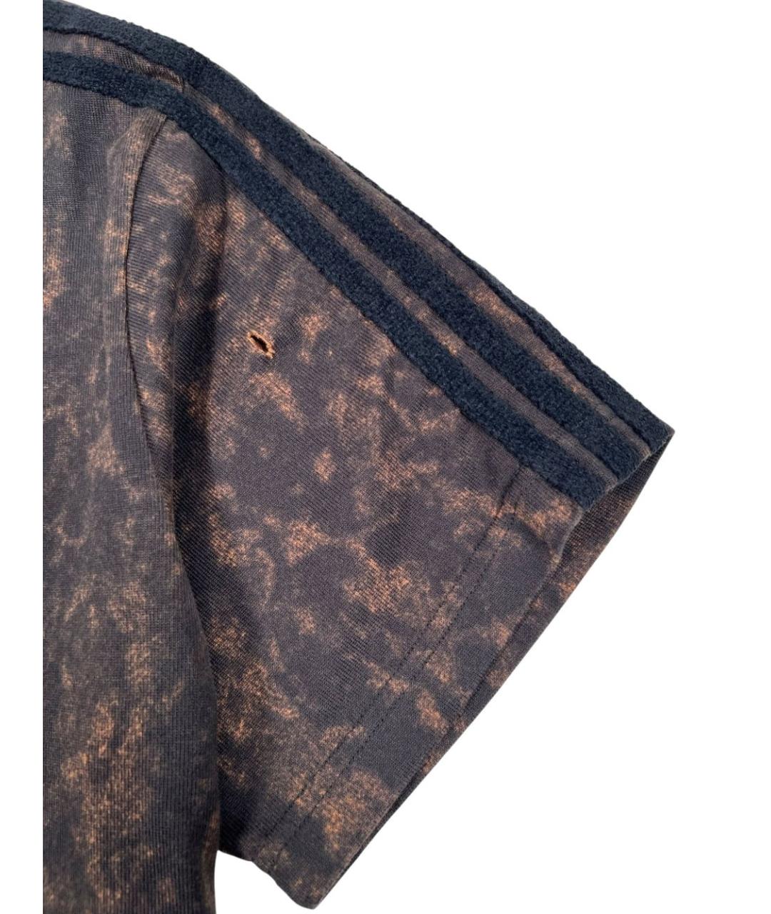 ADIDAS Серая хлопковая футболка, фото 4