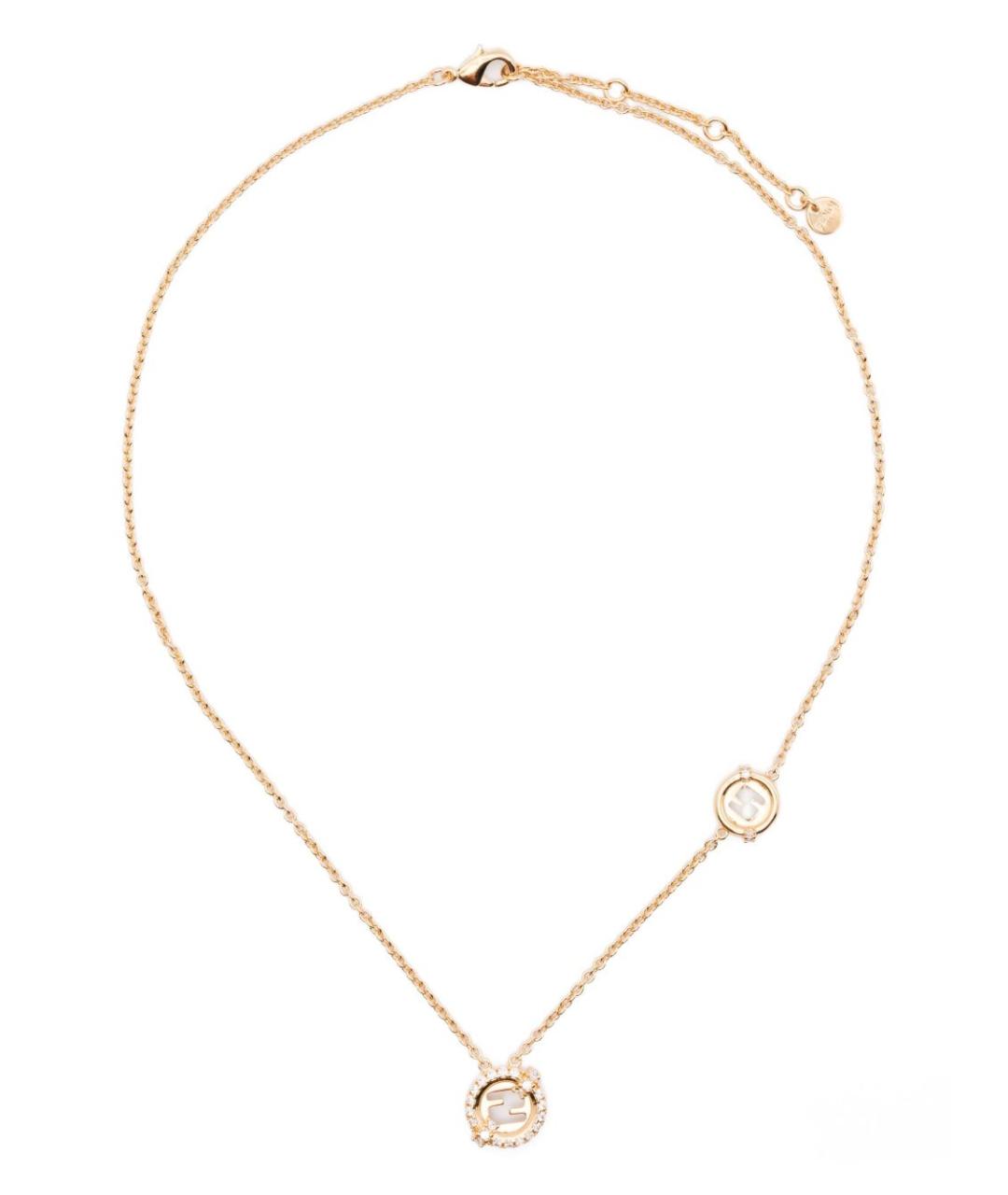 FENDI Золотая латунная подвеска, фото 1