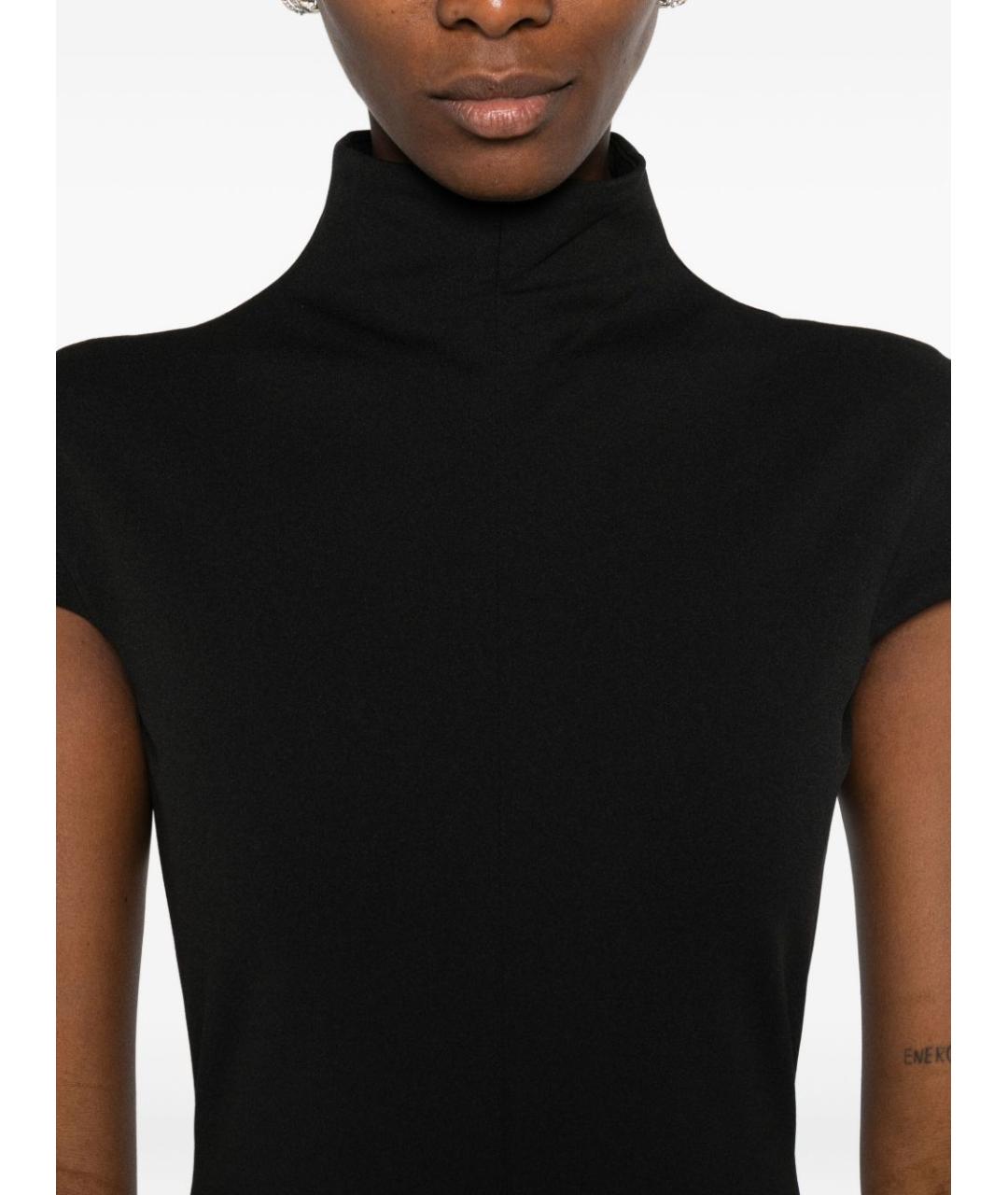 SOLACE LONDON Черное полиэстеровое вечернее платье, фото 4