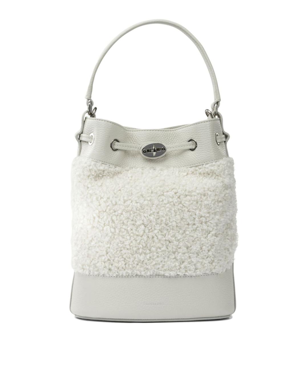 ZANELLATO Белая кожаная сумка через плечо, фото 1