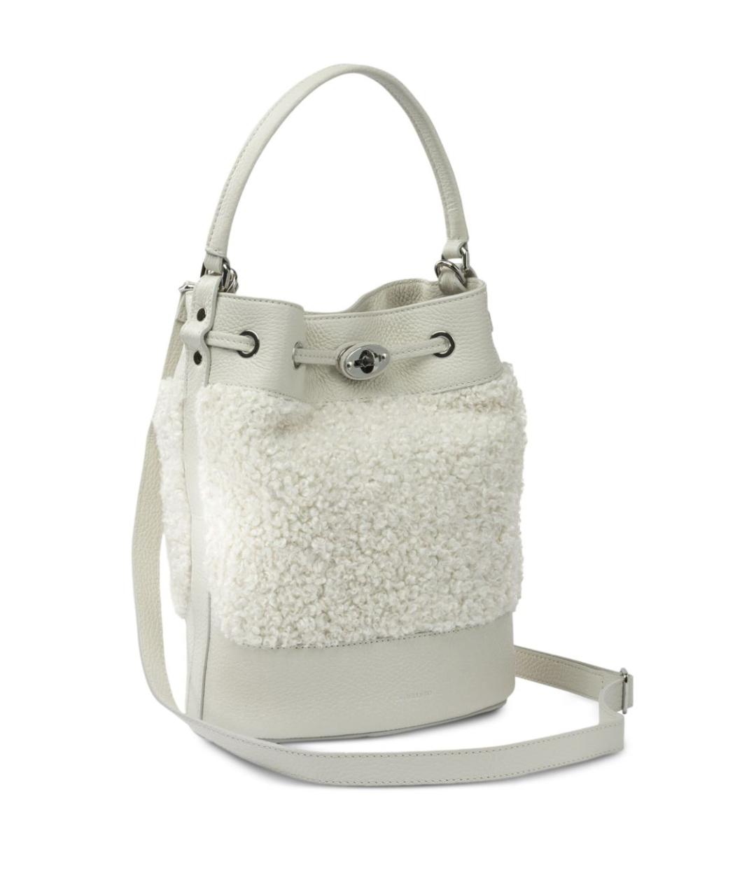 ZANELLATO Белая кожаная сумка через плечо, фото 4