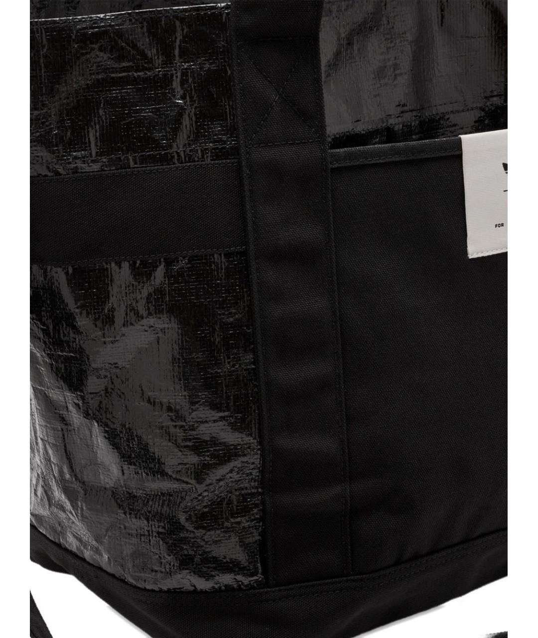 ADIDAS Черная тканевая сумка тоут, фото 3