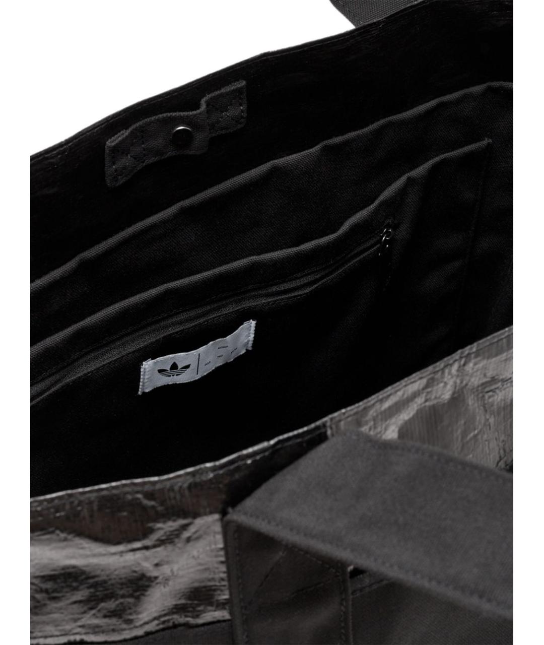 ADIDAS Черная тканевая сумка тоут, фото 2