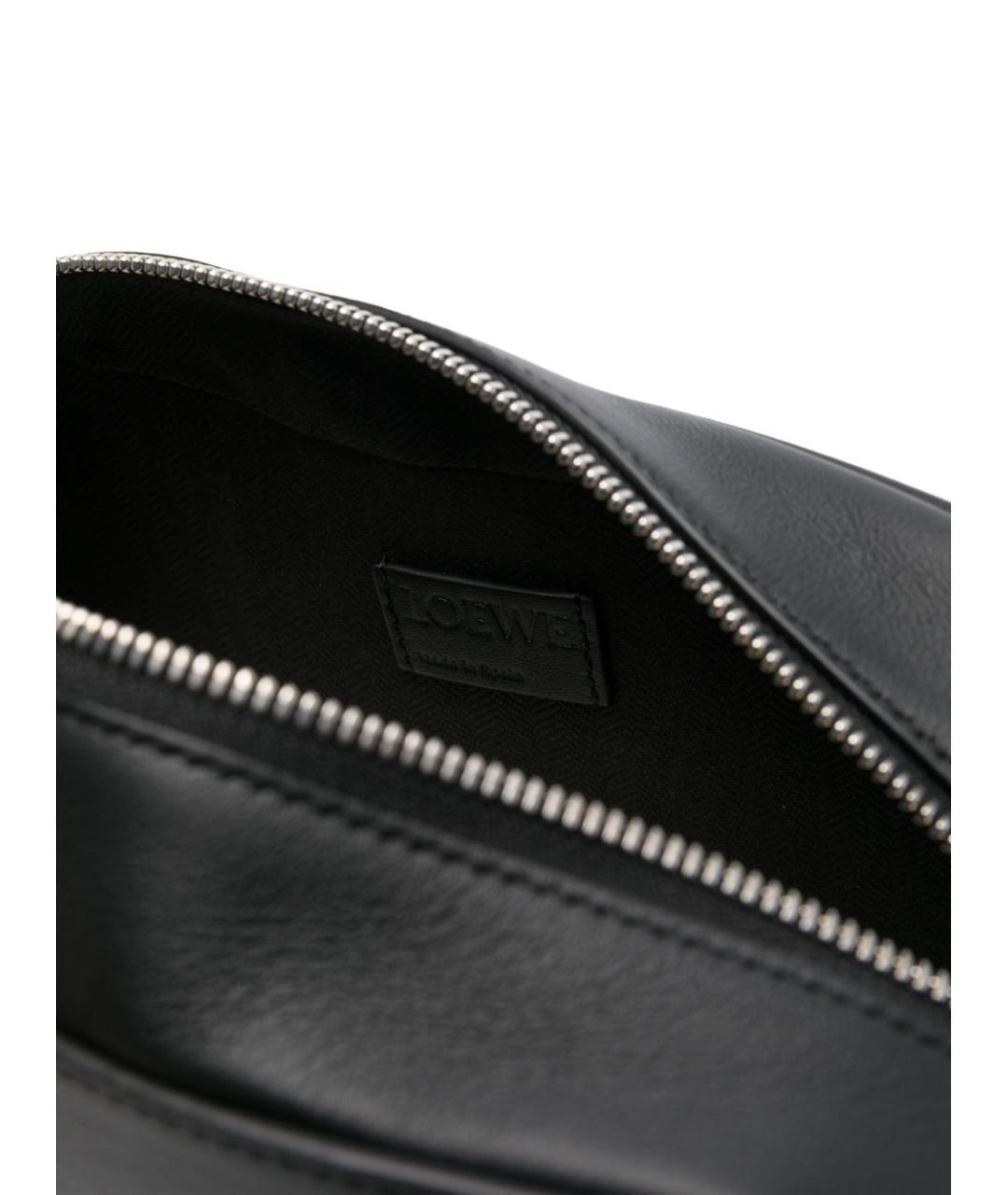 LOEWE Черная кожаная сумка на плечо, фото 4