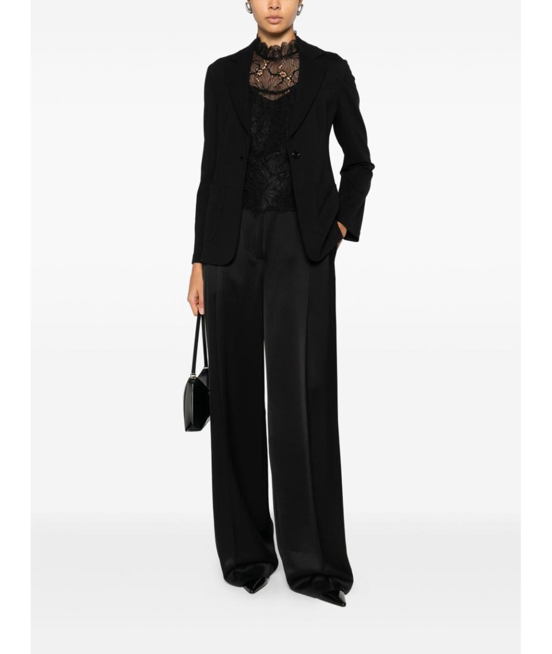 EMPORIO ARMANI Черный вискозный жакет/пиджак, фото 5