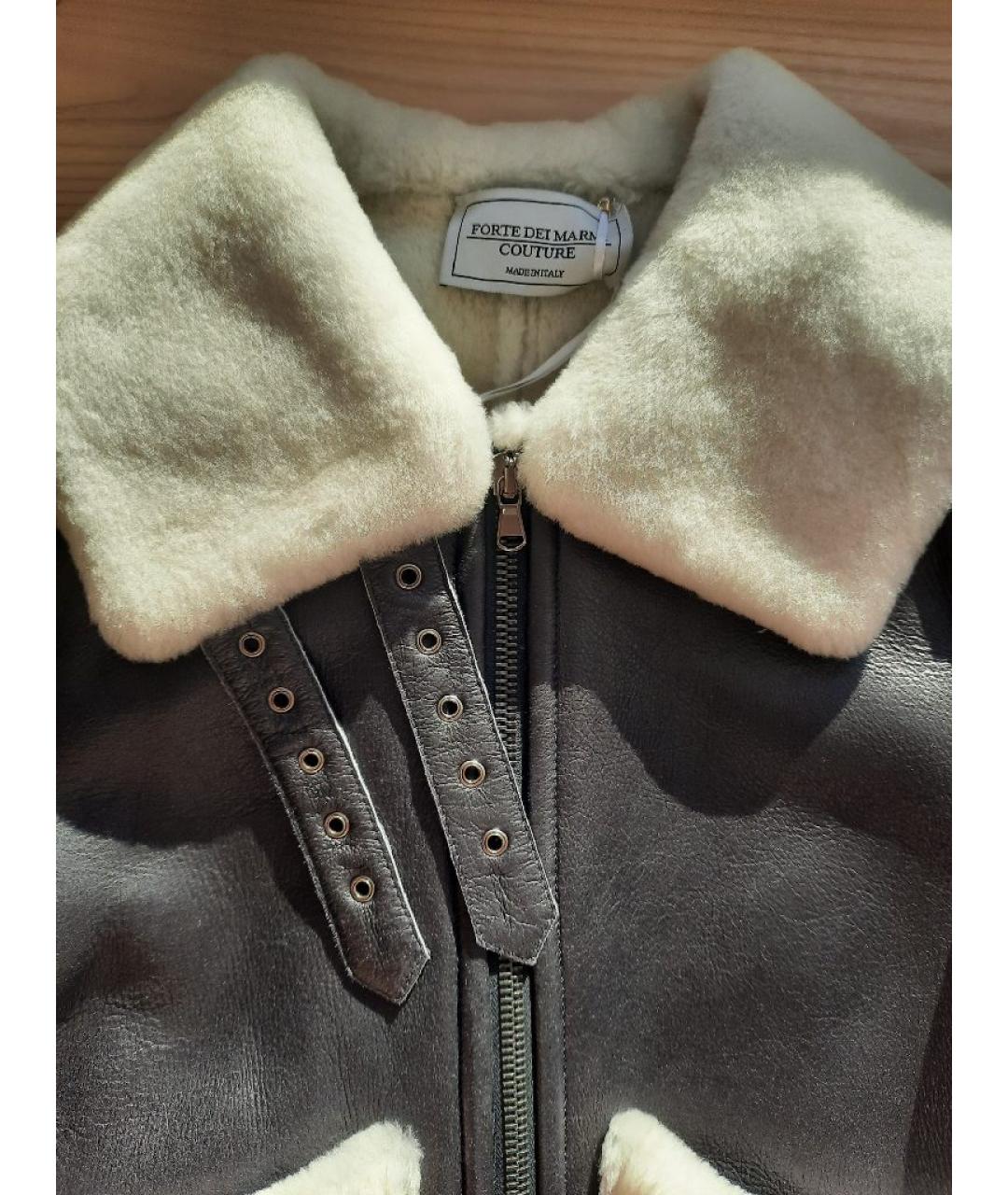 FORTE COUTURE Черная меховая дубленка, фото 4